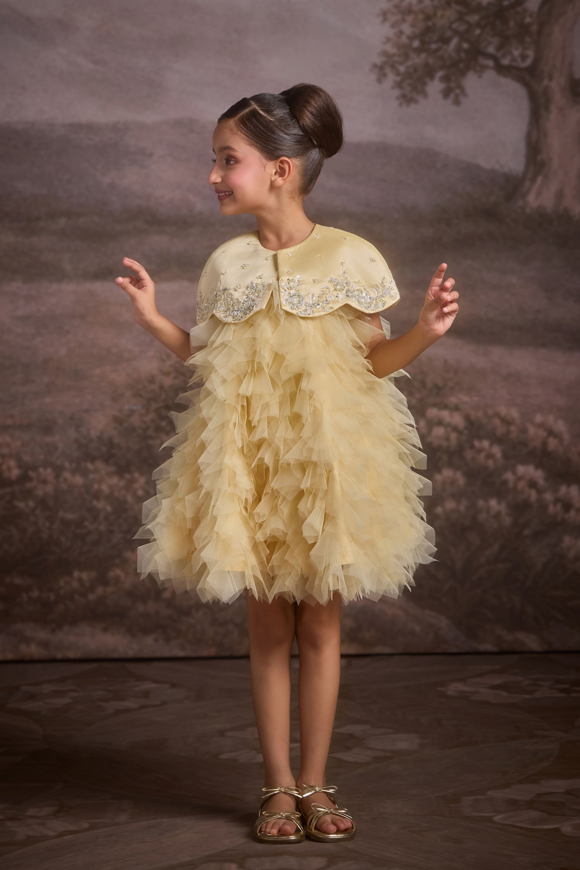The Mysaria Dress with Cape (Set of 2)