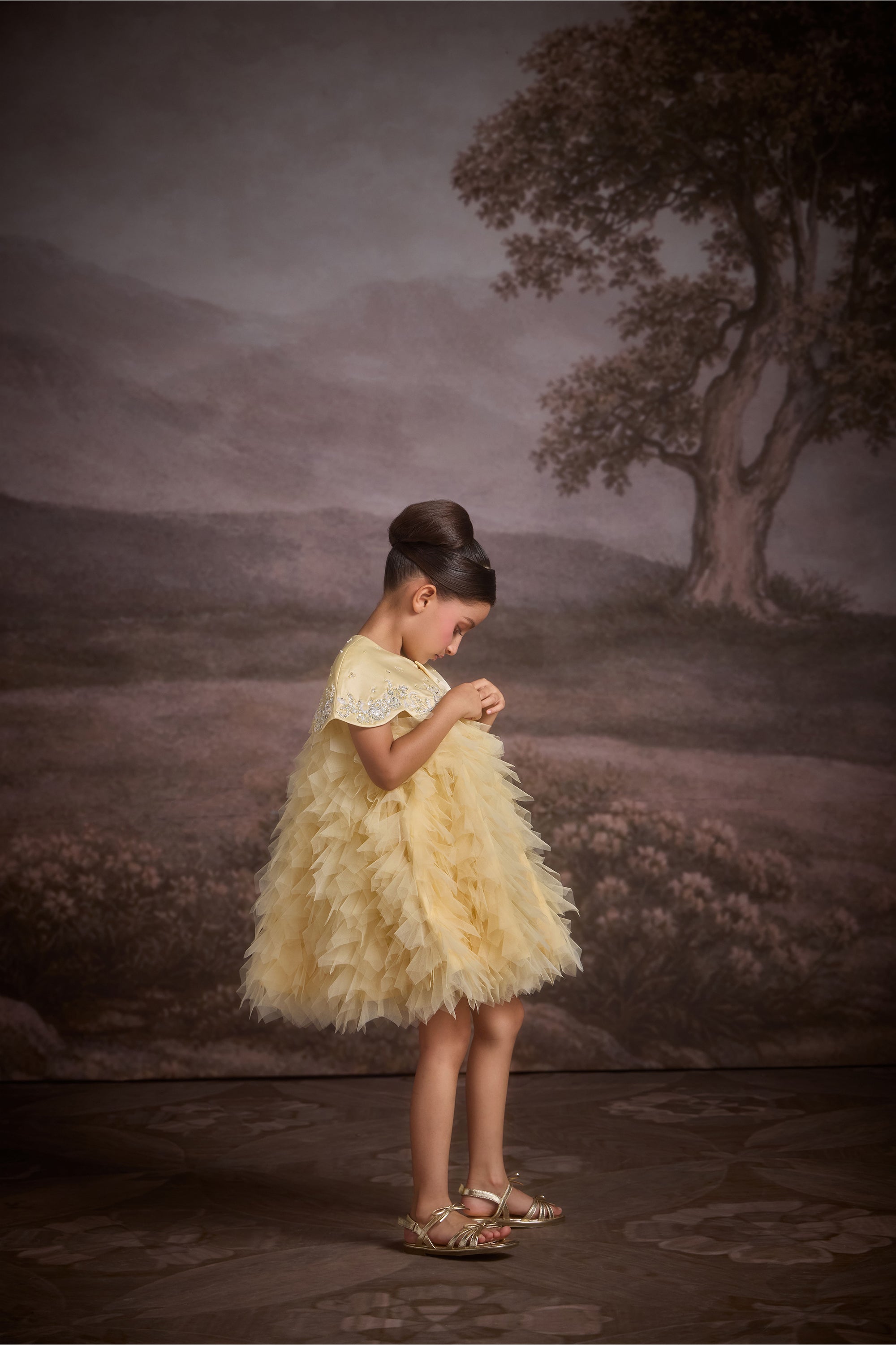 The Mysaria Dress with Cape (Set of 2)