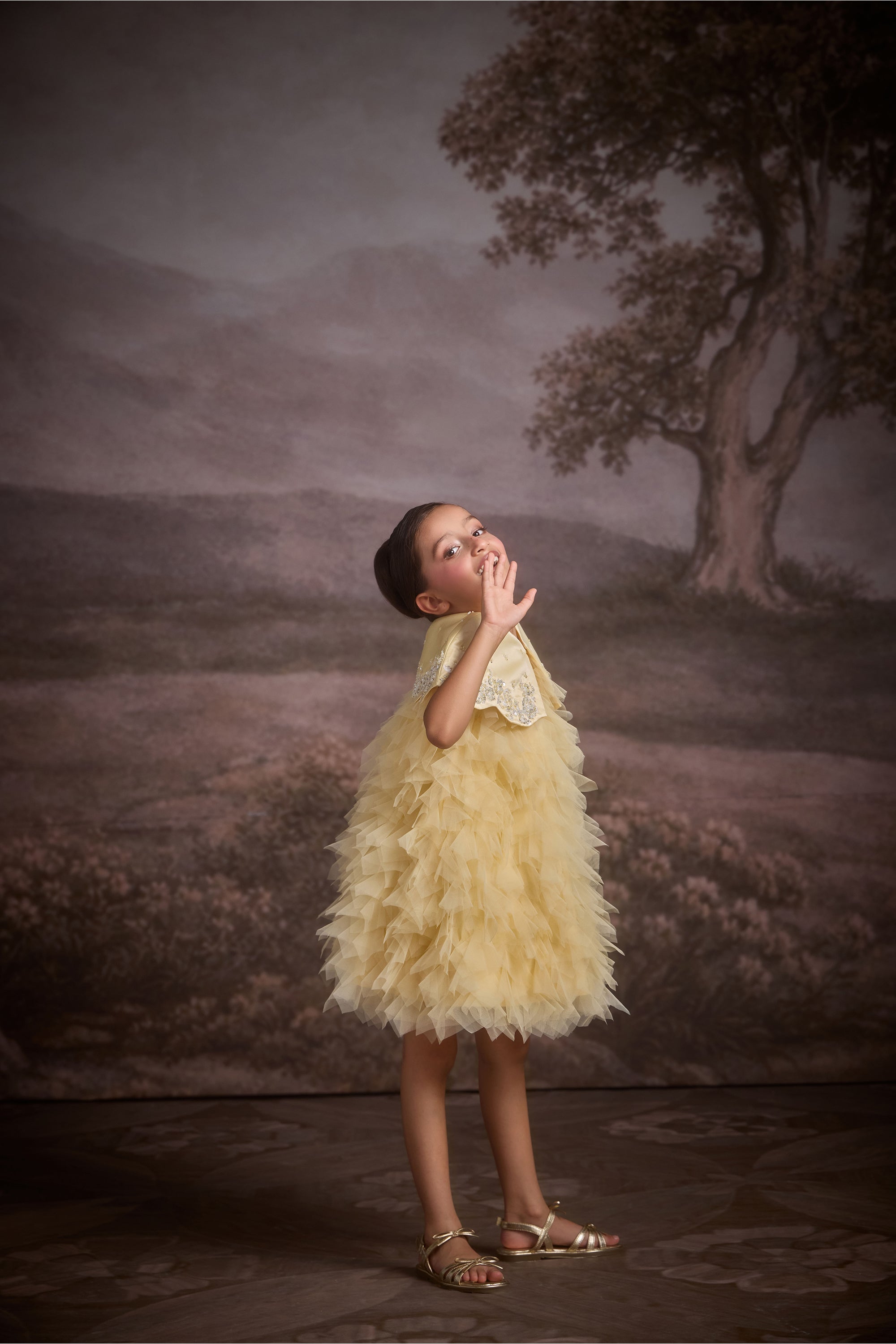 The Mysaria Dress with Cape (Set of 2)