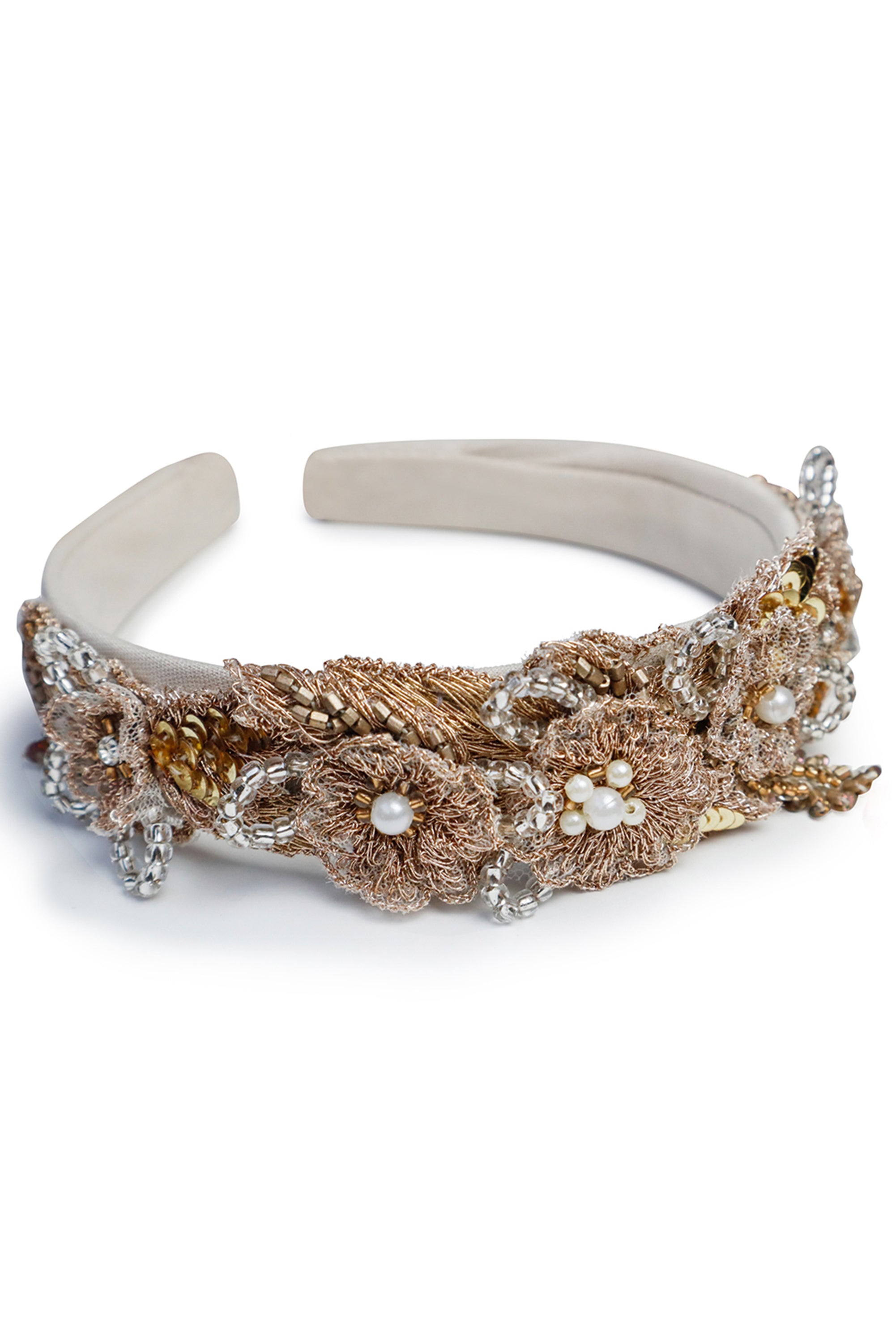 The Alaia Thick Hairband (Gold)