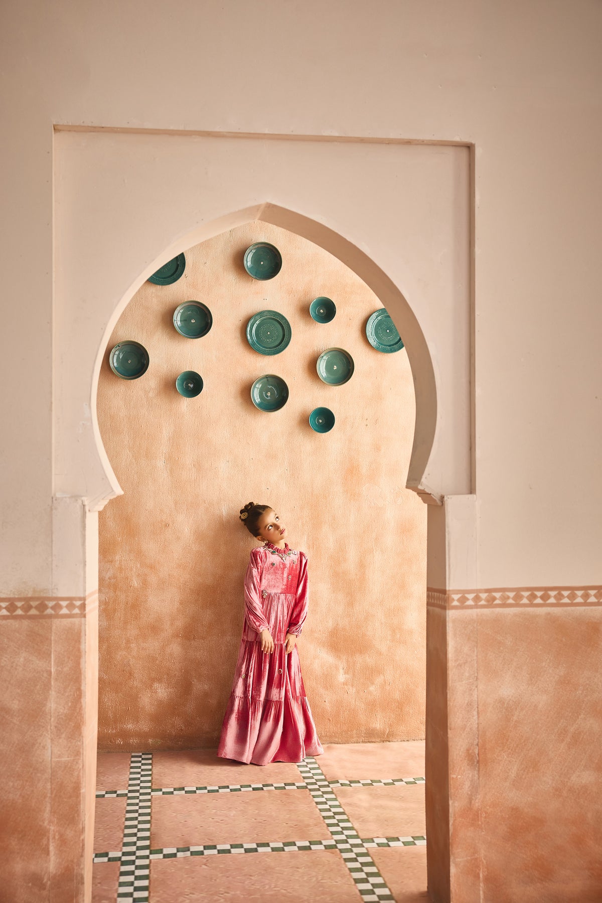 The Mulberry Tiered Velvet Dress