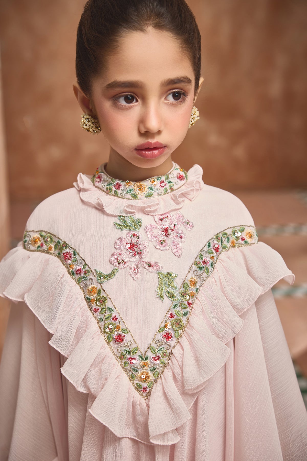 The Rose Shimmer Georgette Dress