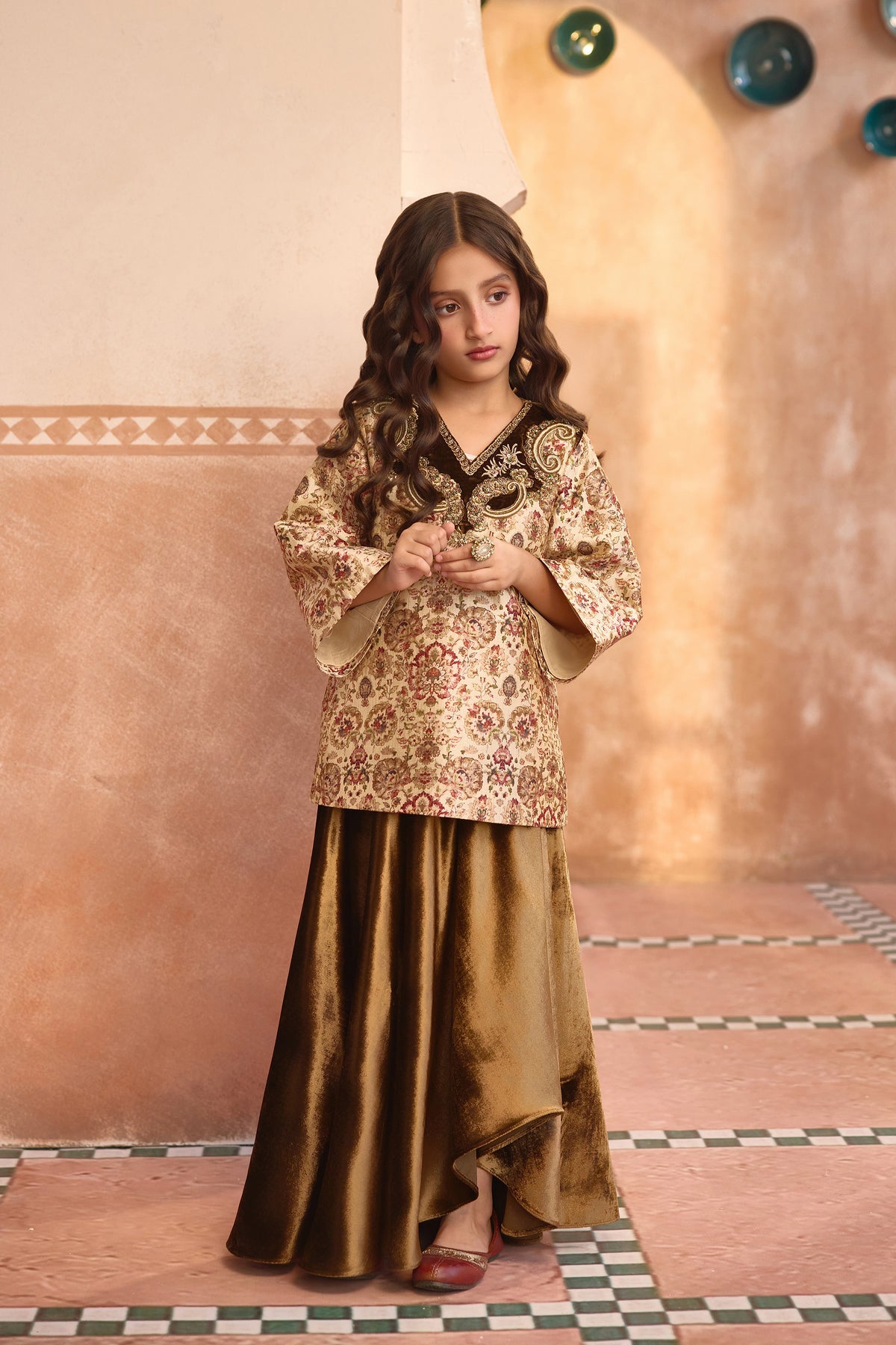 The Soraya Tunic & Velvet Skirt