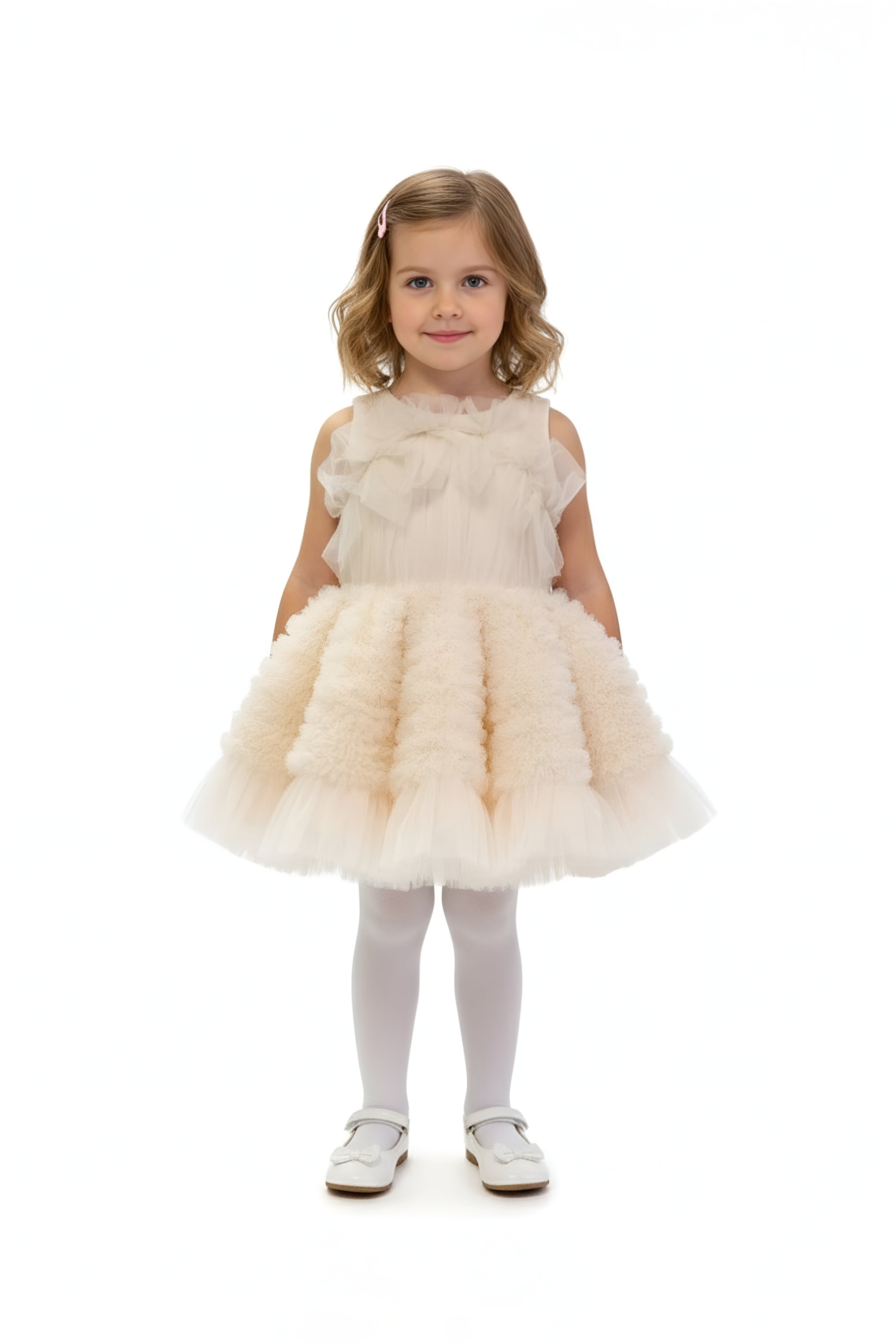 The Ariel Tulle Dress (Peach)