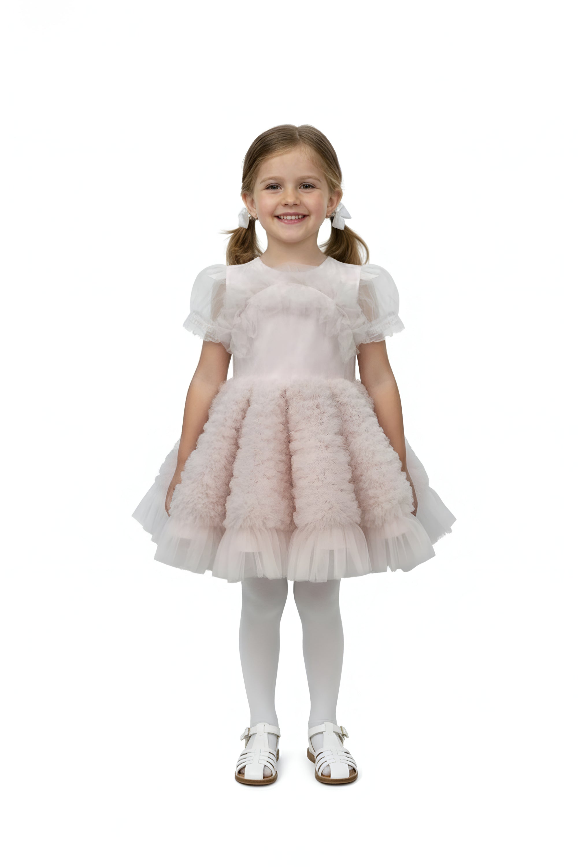The Ariel Tulle Dress With Sleeves