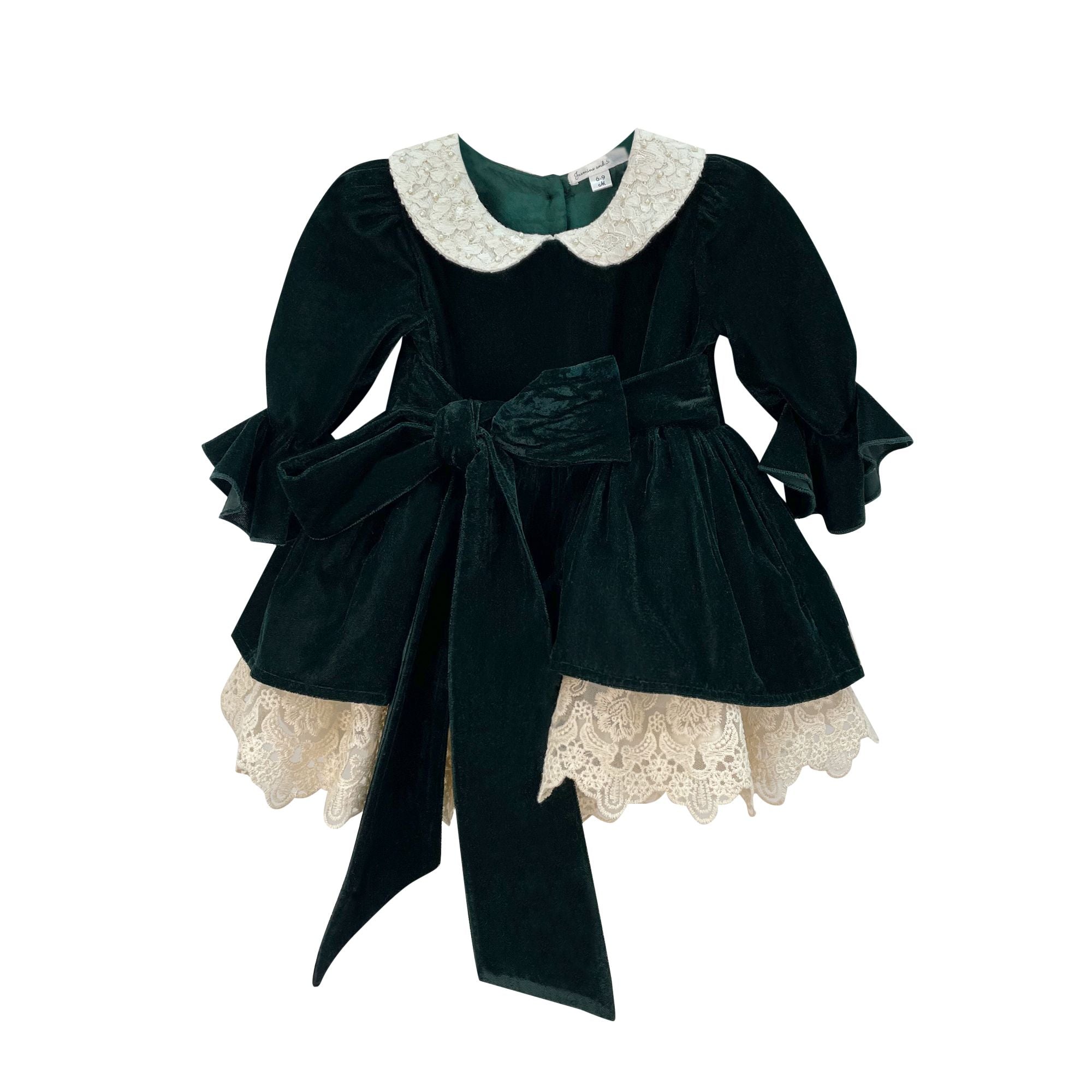 The Vintage Velvet Dress (Dark Green)