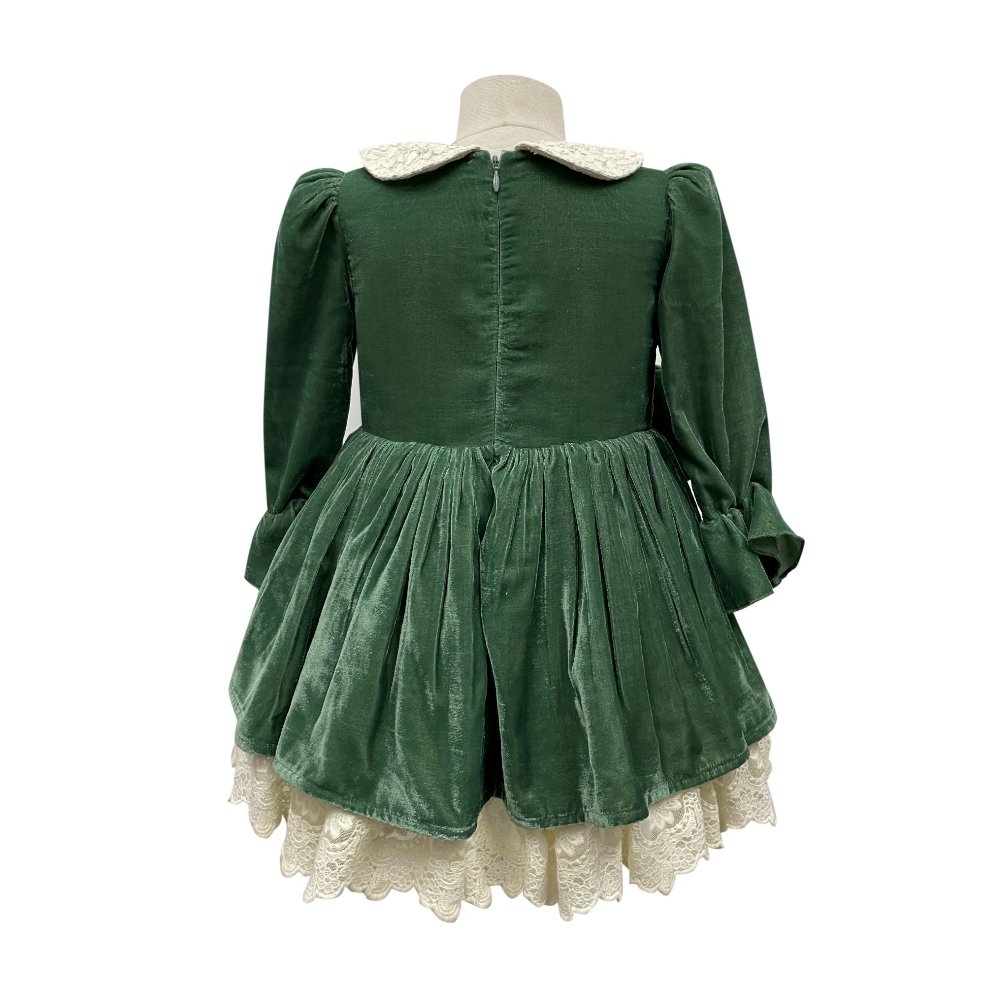 The Vintage Velvet Dress (Green)