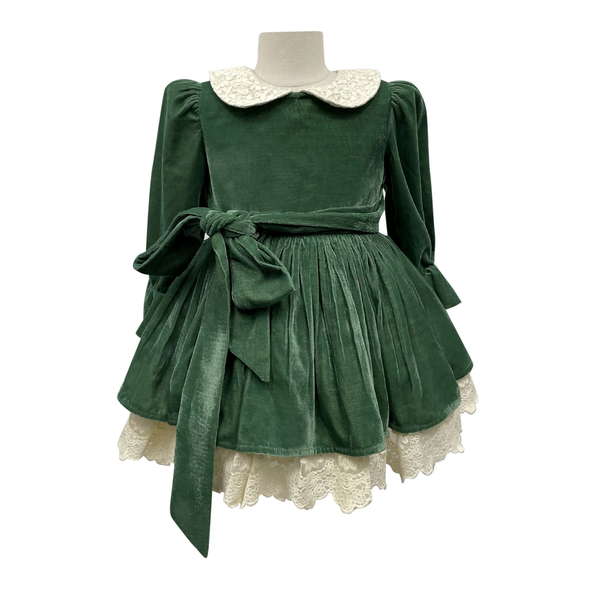 The Vintage Velvet Dress (Green)