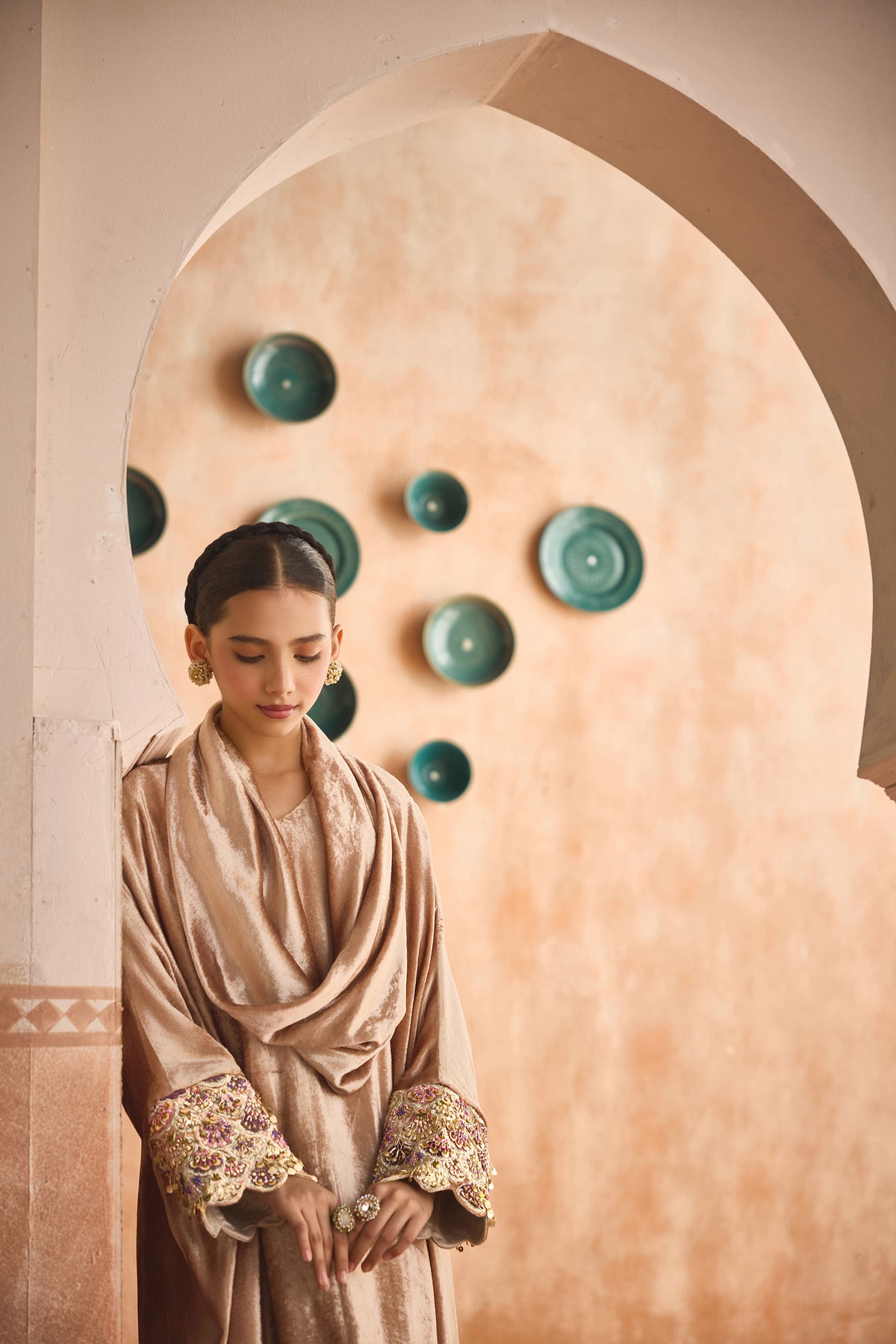 Zargul Velvet Darra Dress