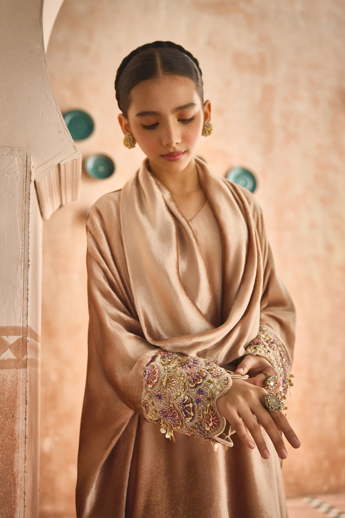 Zargul Velvet Darra Dress