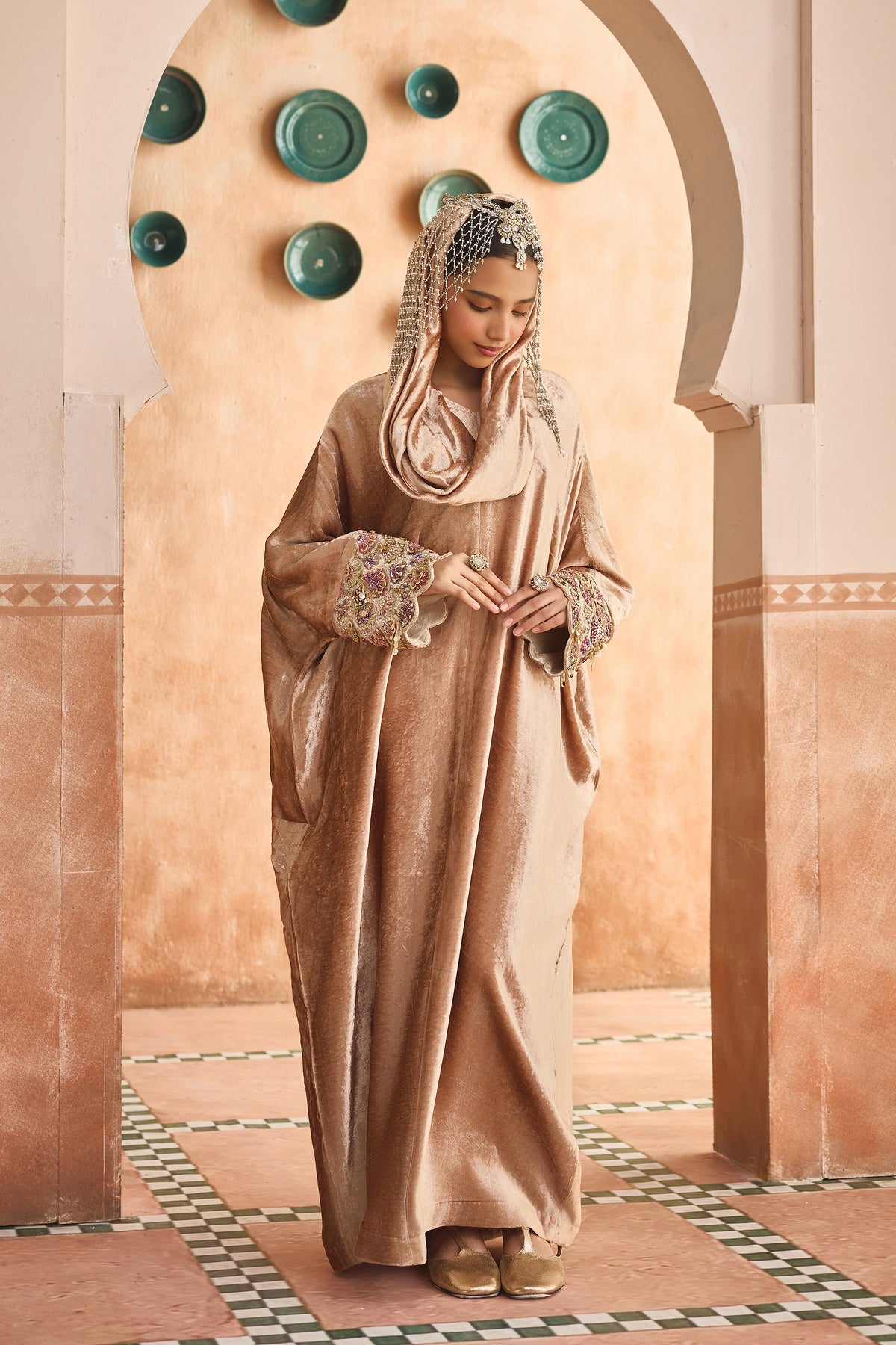 Zargul Velvet Darra Dress