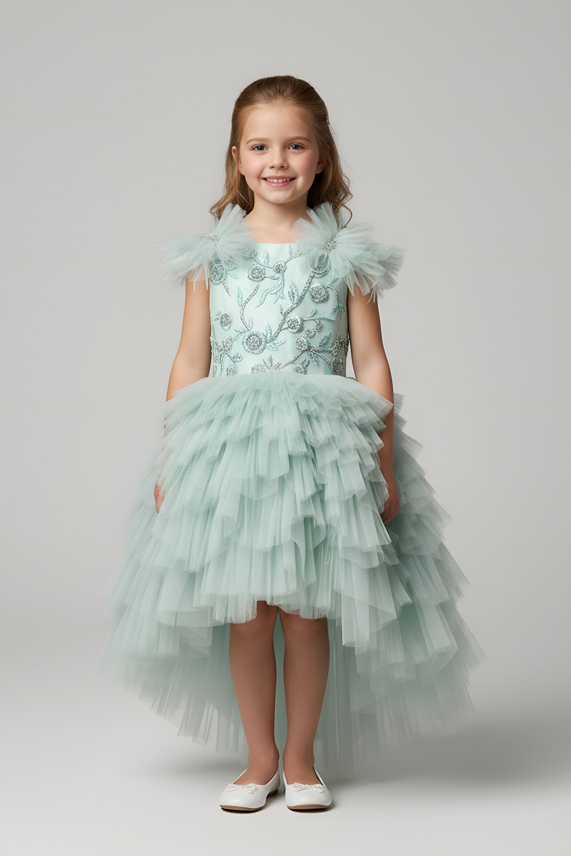 The Gianna High Low Dress (Sea Green)