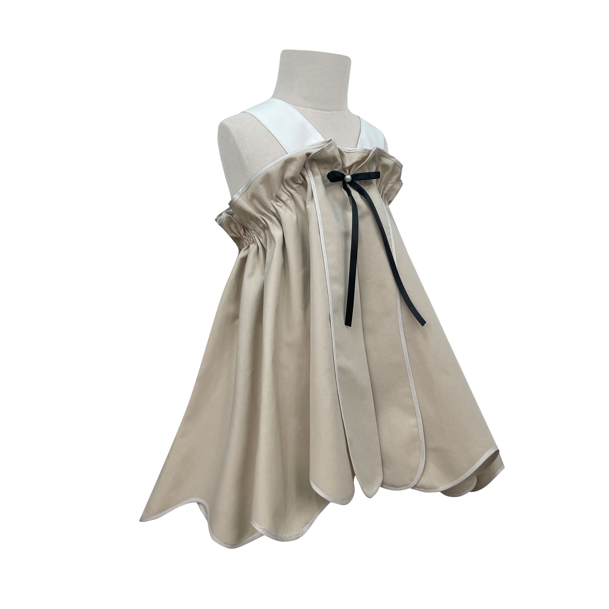 The Krysta Cotton Dress (Beige)