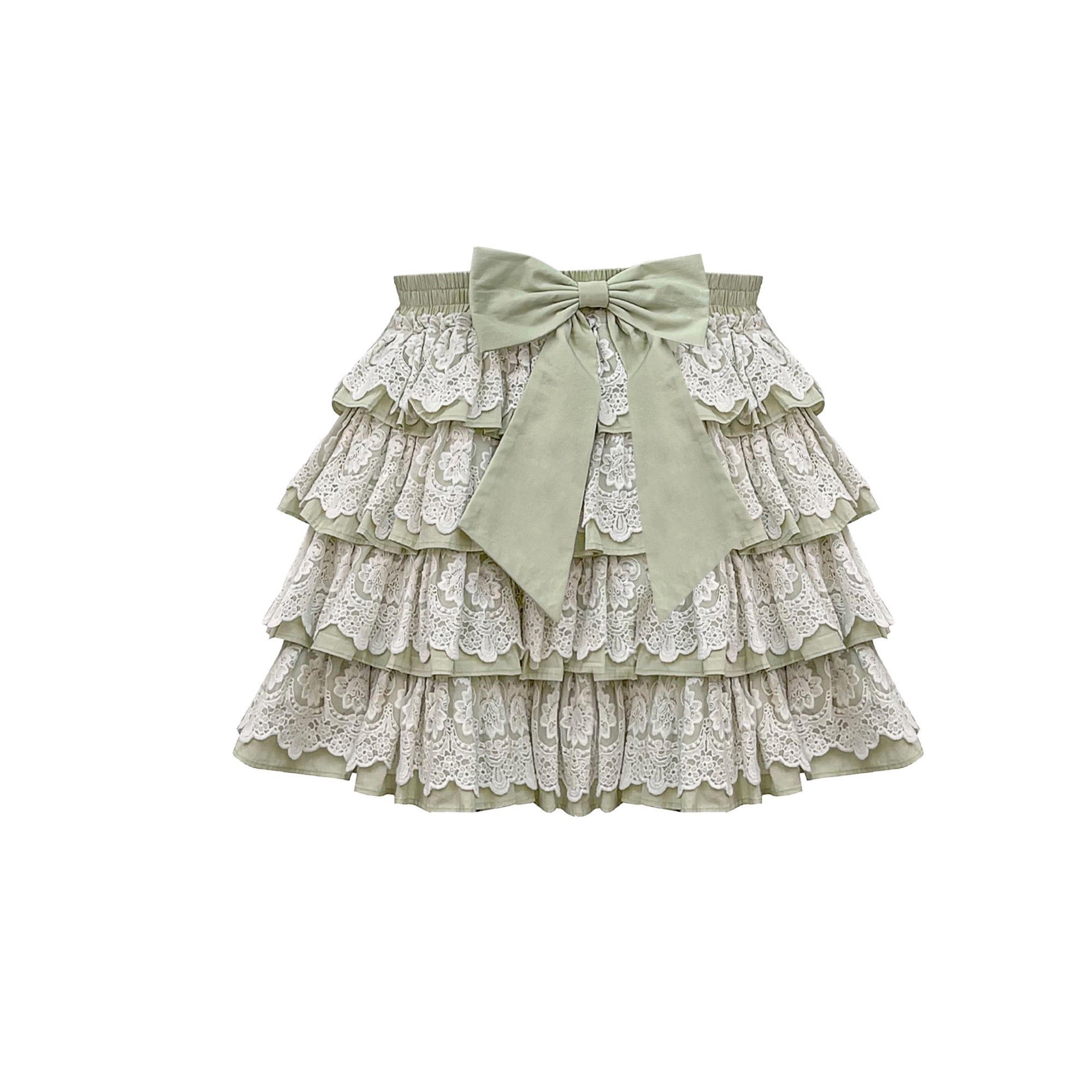 The Lacy Cotton Frill Skirt