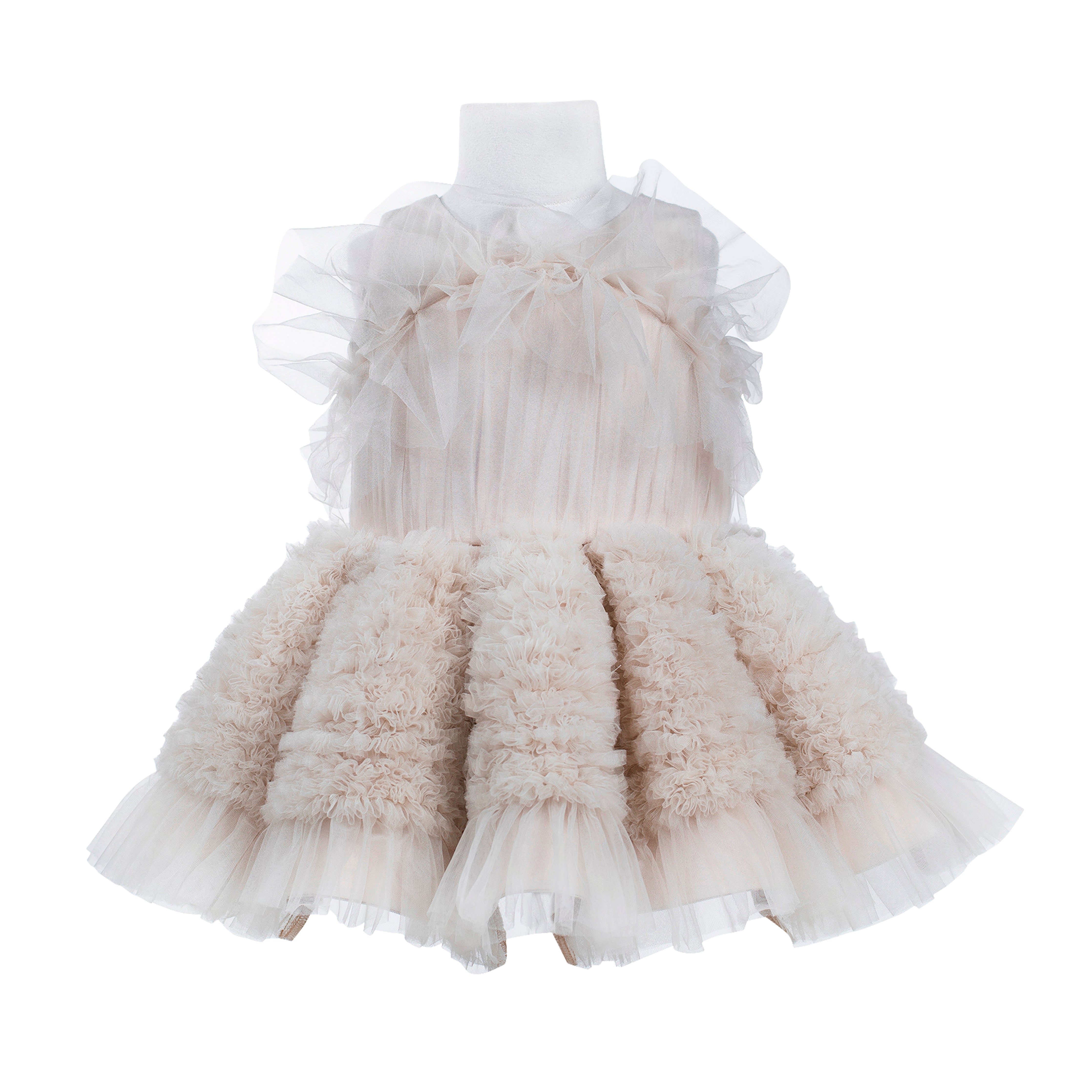 The Ariel Tulle Dress (Beige)