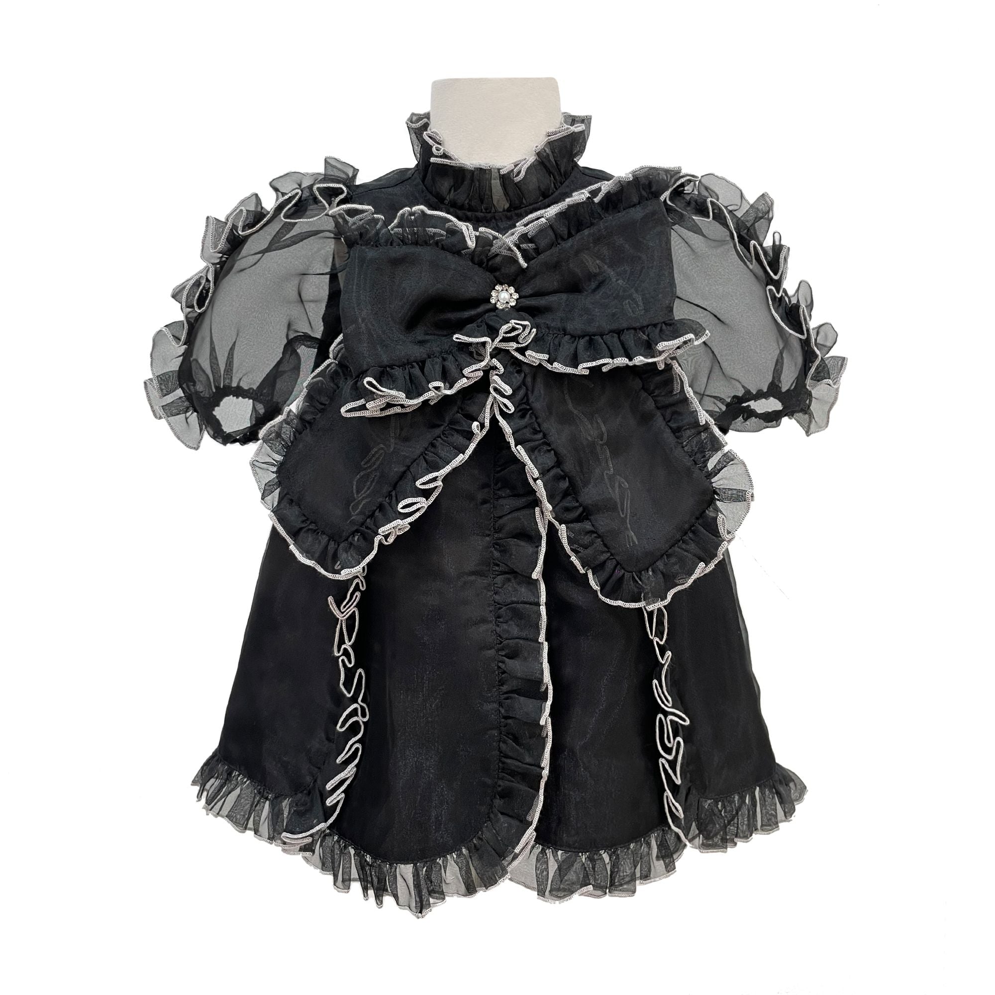 The Sienna Organza Dress (Black)
